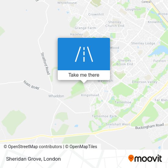 Sheridan Grove map