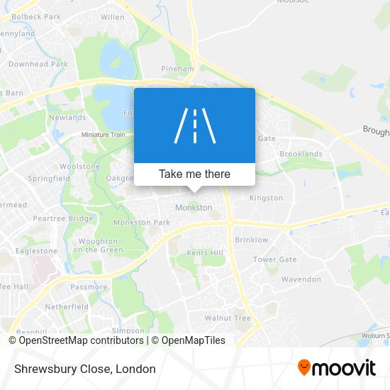Shrewsbury Close map