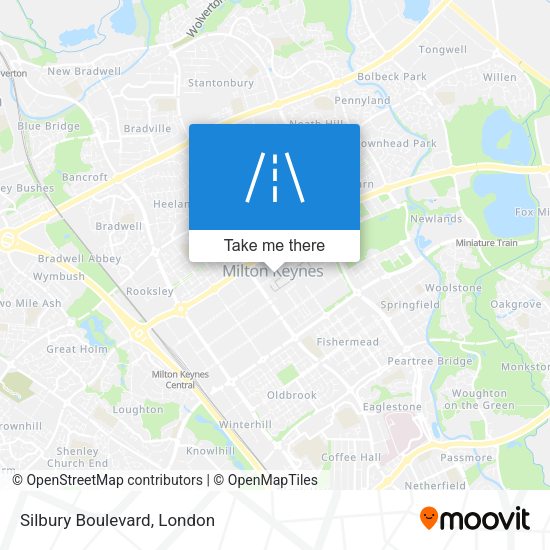 Silbury Boulevard map