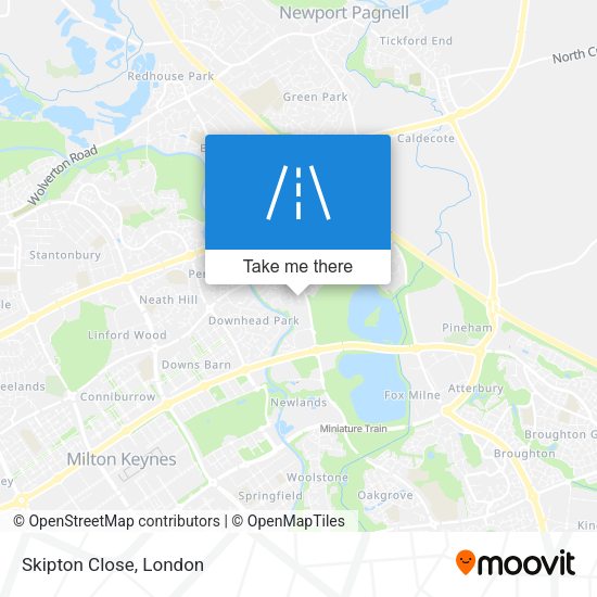 Skipton Close map