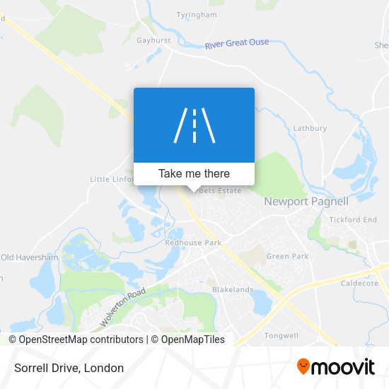 Sorrell Drive map
