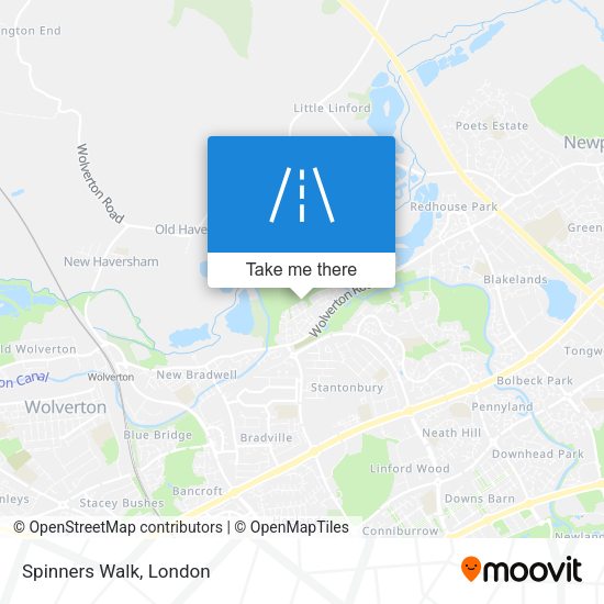Spinners Walk map