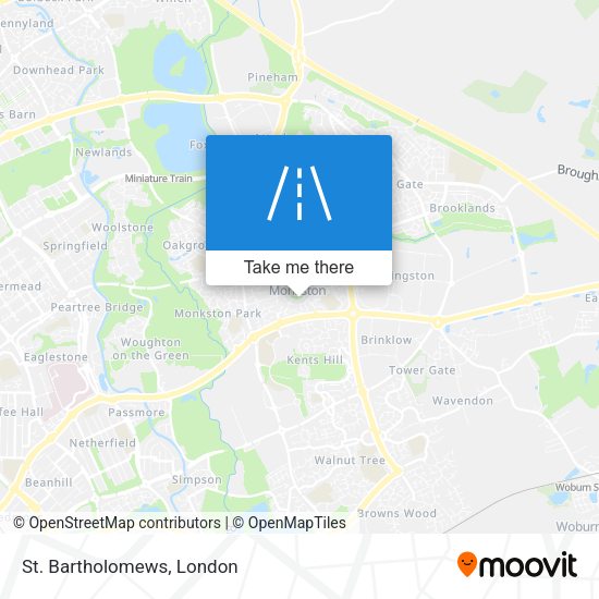 St. Bartholomews map