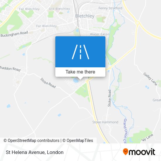 St Helena Avenue map