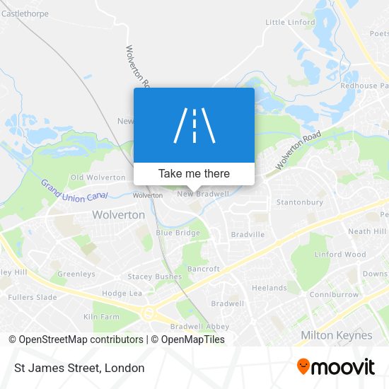 St James Street map