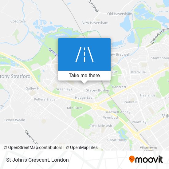 St John's Crescent map