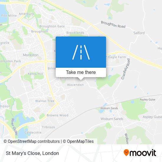 St Mary's Close map
