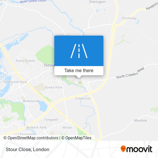 Stour Close map