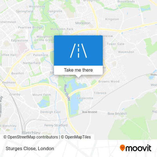 Sturges Close map