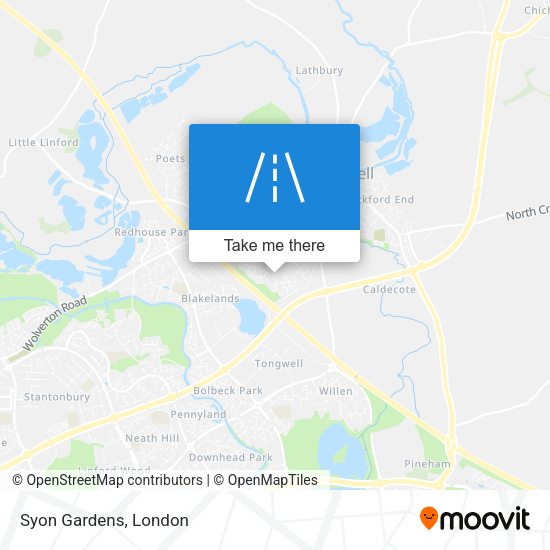 Syon Gardens map