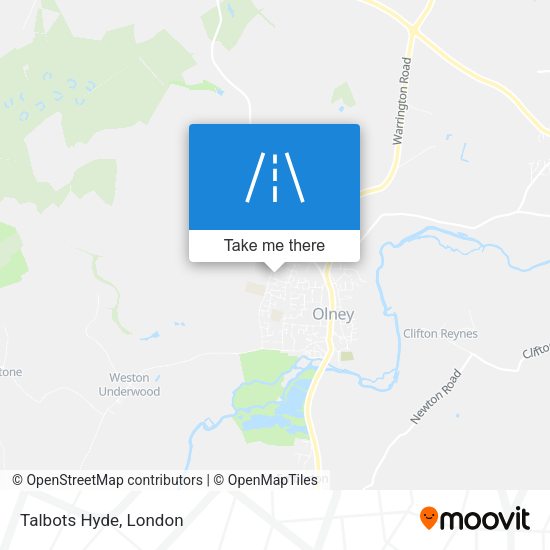 Talbots Hyde map