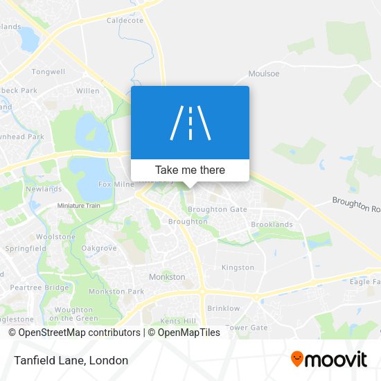 Tanfield Lane map
