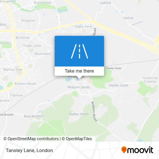Tansley Lane map