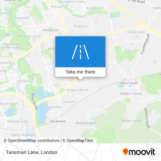 Tansman Lane map
