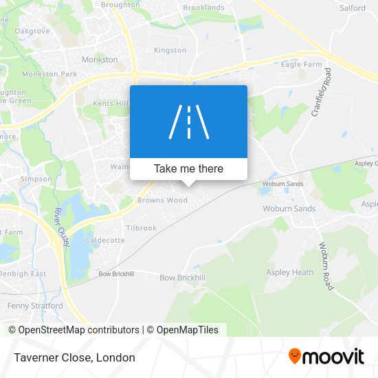 Taverner Close map