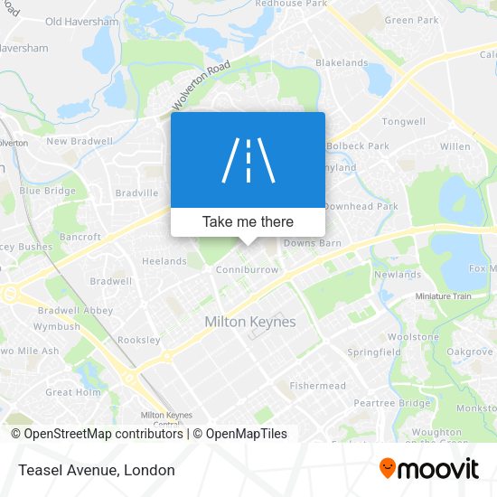 Teasel Avenue map