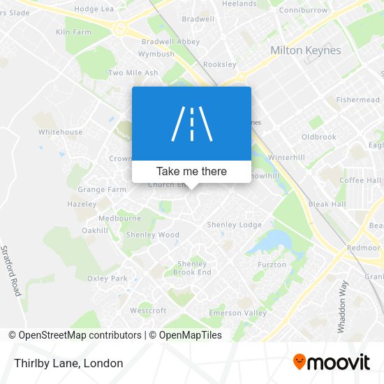 Thirlby Lane map