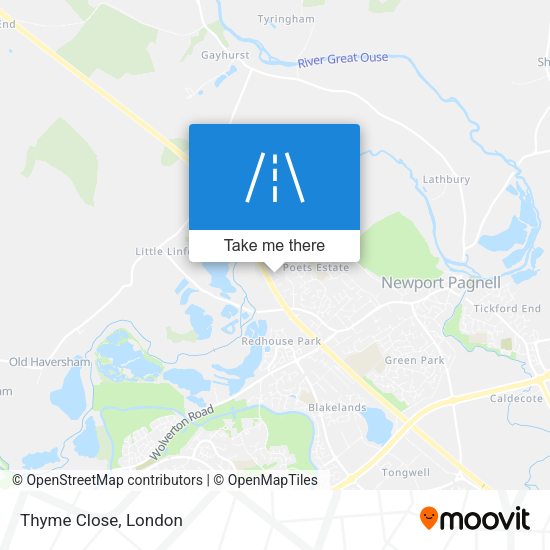 Thyme Close map
