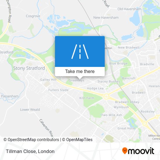 Tillman Close map
