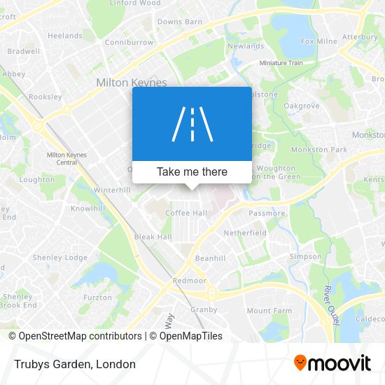 Trubys Garden map