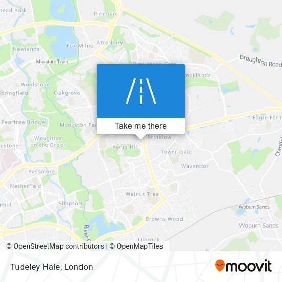 Tudeley Hale map