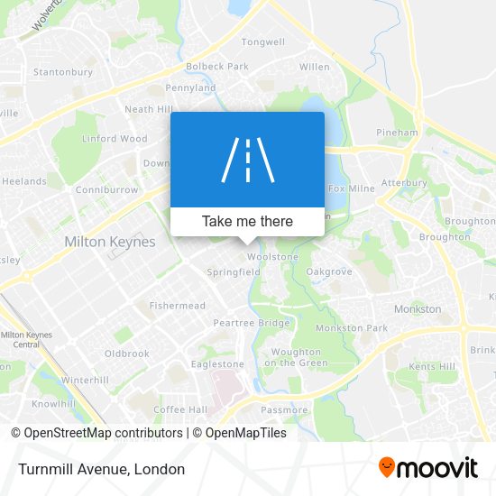 Turnmill Avenue map