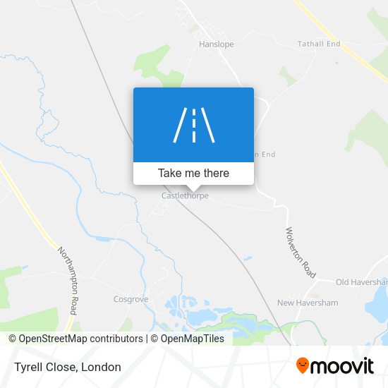 Tyrell Close map