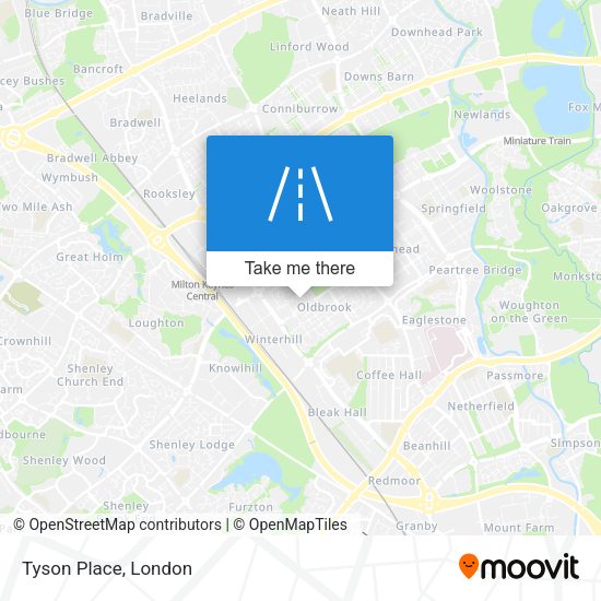 Tyson Place map