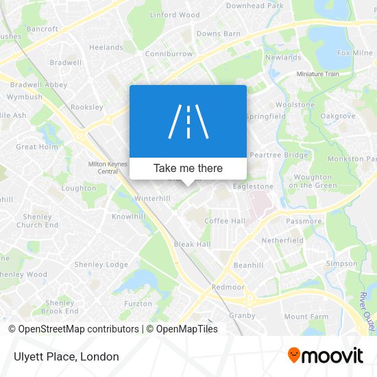 Ulyett Place map