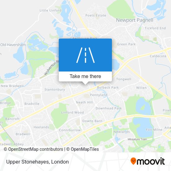 Upper Stonehayes map