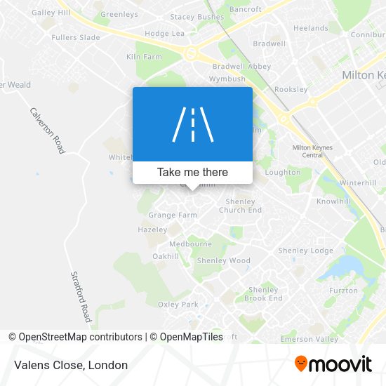 Valens Close map
