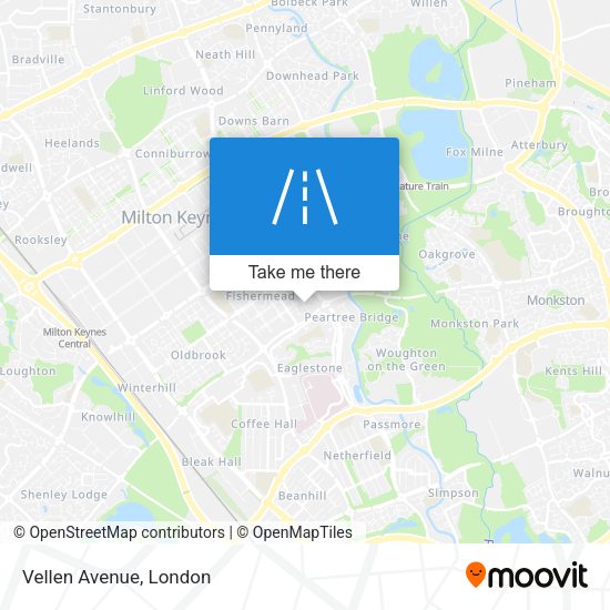 Vellen Avenue map