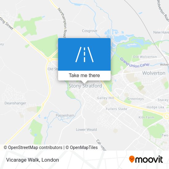 Vicarage Walk map