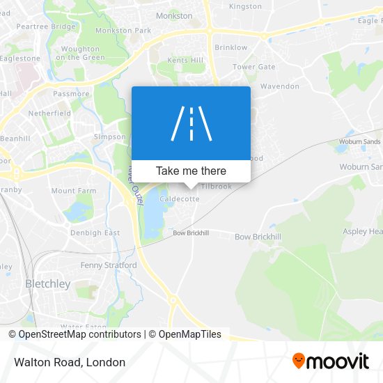 Walton Road map