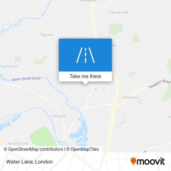 Water Lane map