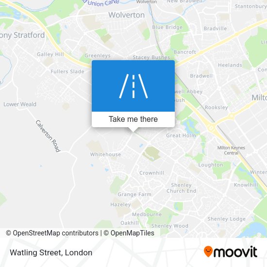 Watling Street map
