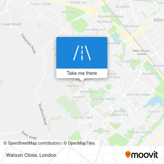 Watson Close map