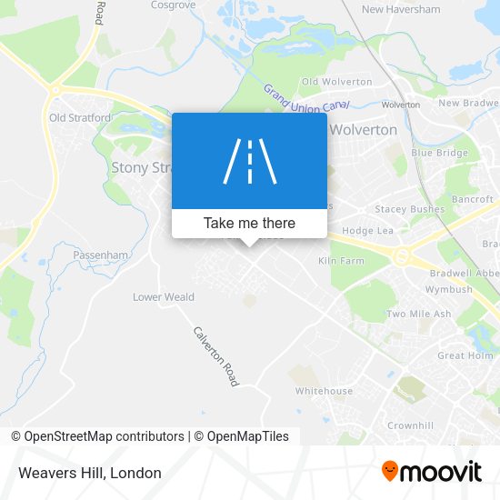 Weavers Hill map