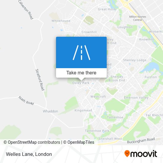Welles Lane map
