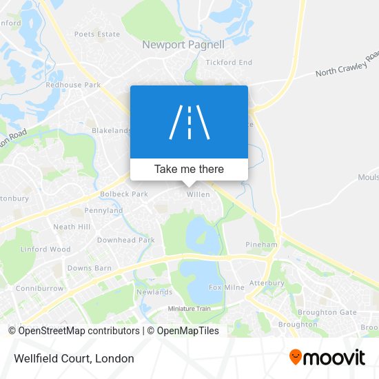 Wellfield Court map