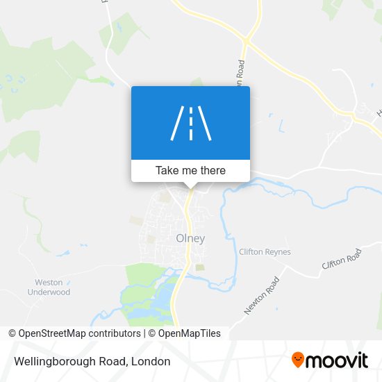 Wellingborough Road map