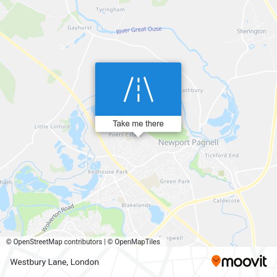 Westbury Lane map
