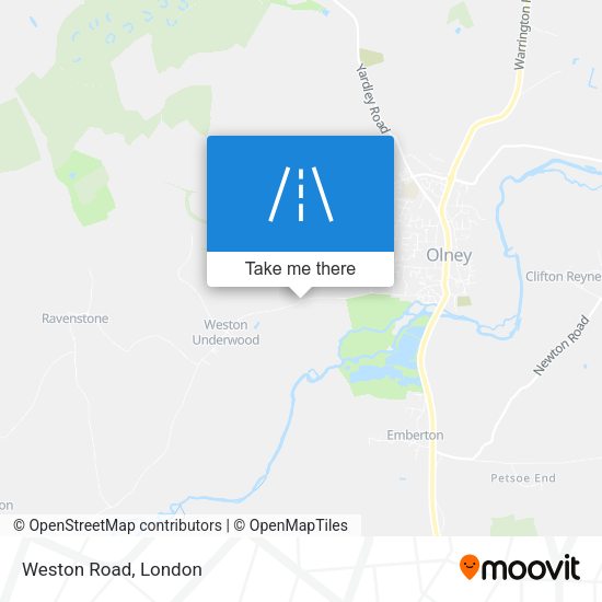 Weston Road map