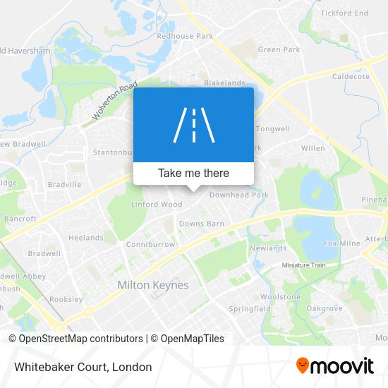 Whitebaker Court map