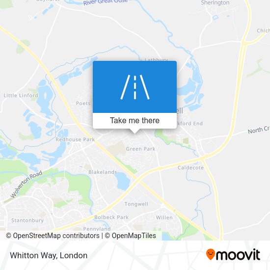 Whitton Way map