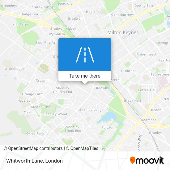 Whitworth Lane map