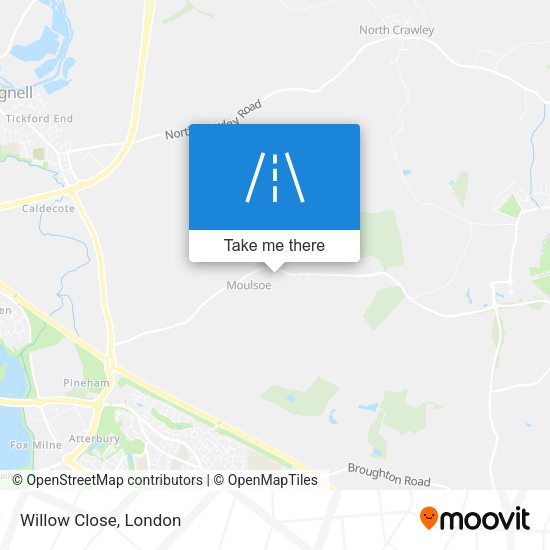 Willow Close map