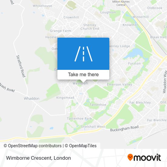Wimborne Crescent map