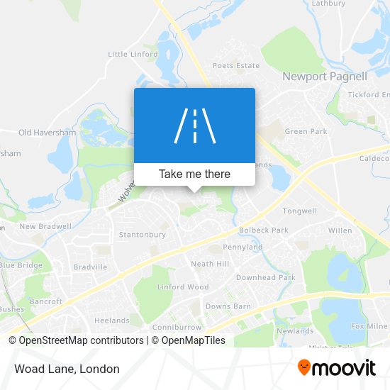 Woad Lane map