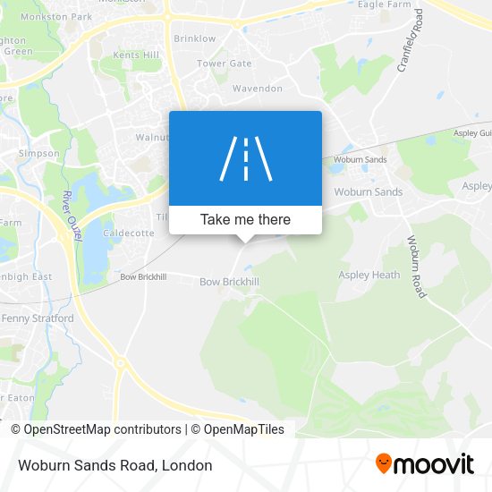 Woburn Sands Road map